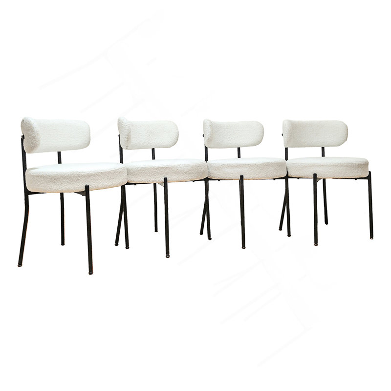 Chaises de salle à manger à dossier incurvé Thea, 4