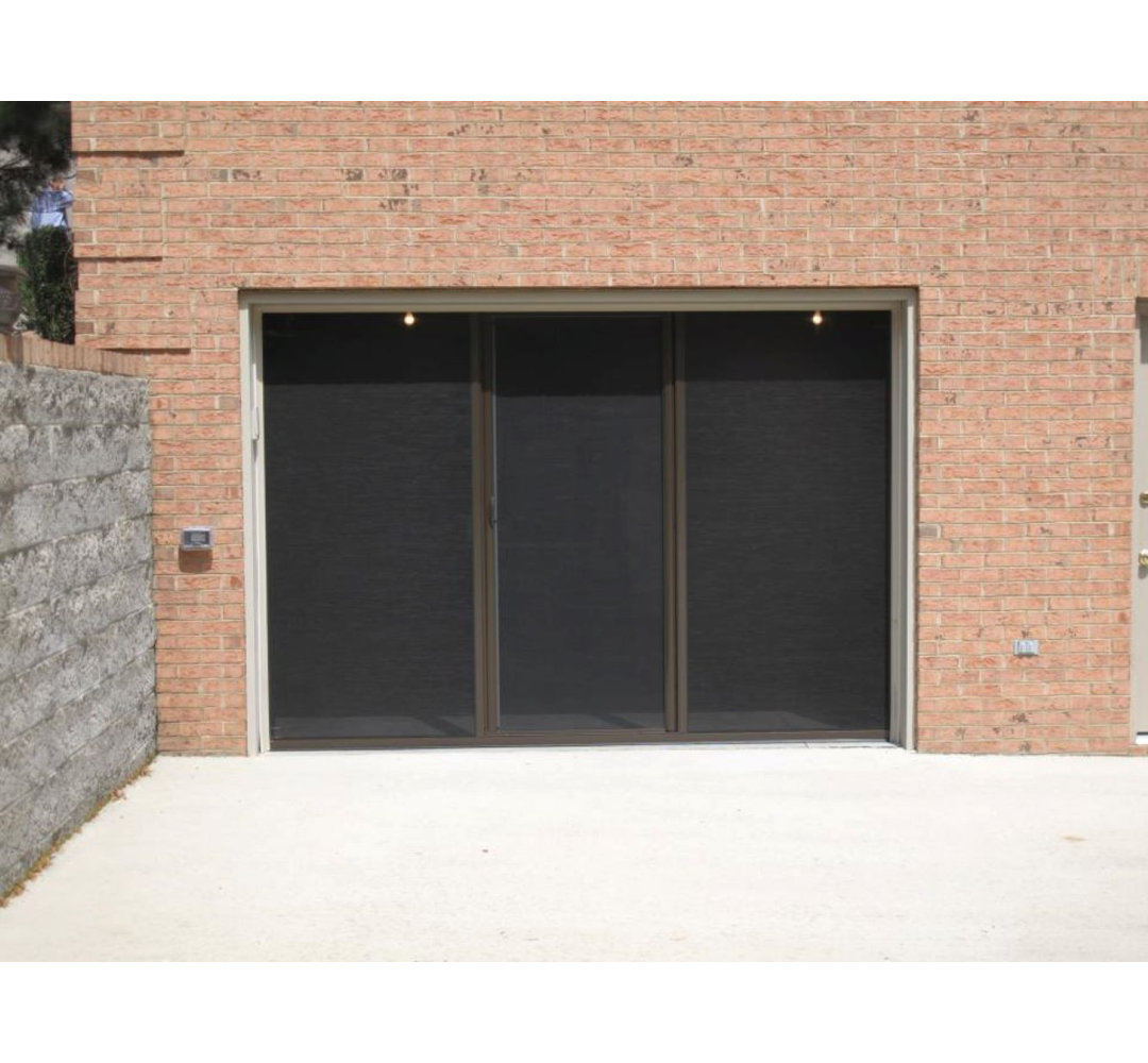 Garage Door Screen with Passage Door (7'H Tall Units) Lifestyle Screens The Most Versatile Garage Screen On The Planet 