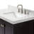 Ariel Cambridge 36 In. Right Offset Vanity With 2 In. Carrara Marble Countertop-105903770