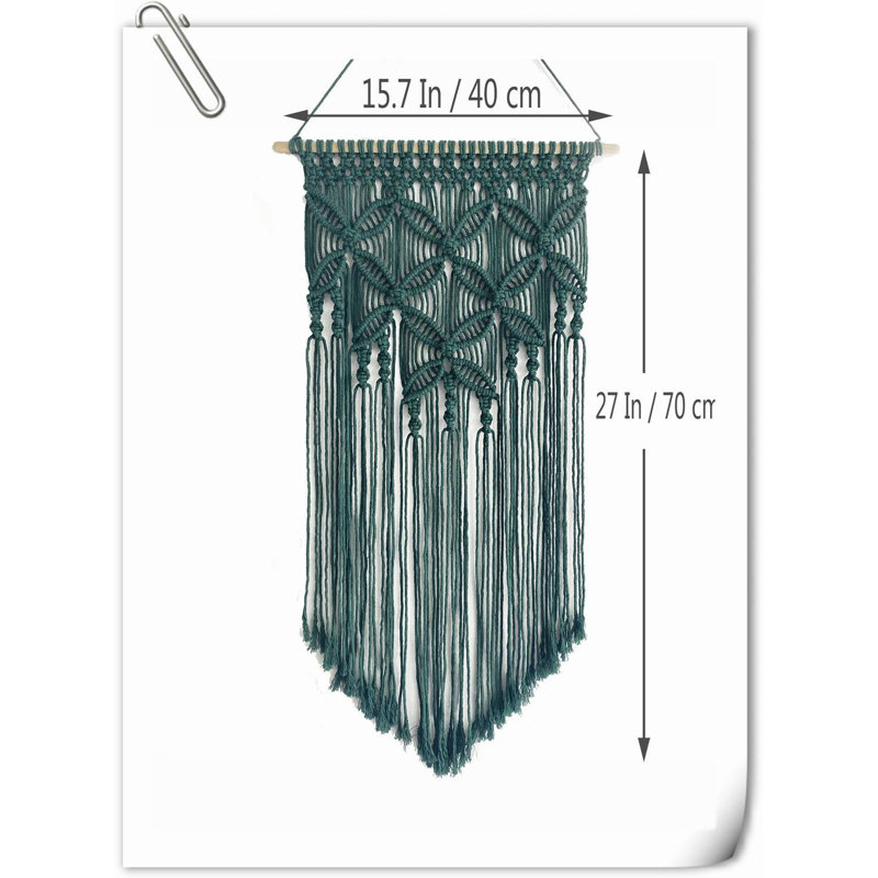 Wall Decor on Fabric, Green