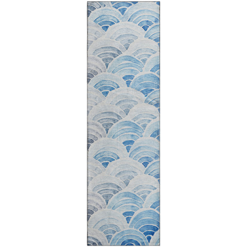 Tapis rectangulaire Cerrito avec envers antidérapant, Tapis de couloir 2 pi 3 po x 7 pi 6 po