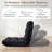 Floor Sofas & Couches with Back Support, 14-Position Adjustable Back, Thick Sponge Padding Black-969146083