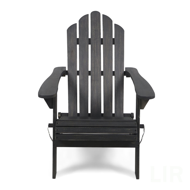 CHAISE ADIRONDack pliable HOLLYWOOD, chaise, Gris foncé