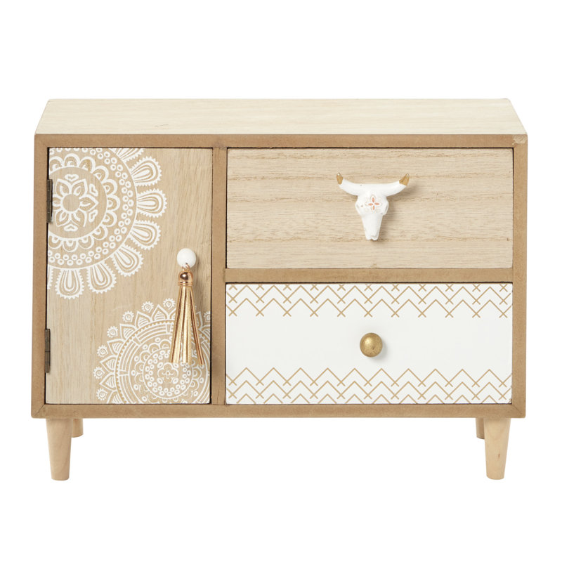 Wood Jewelry Box + Drawers