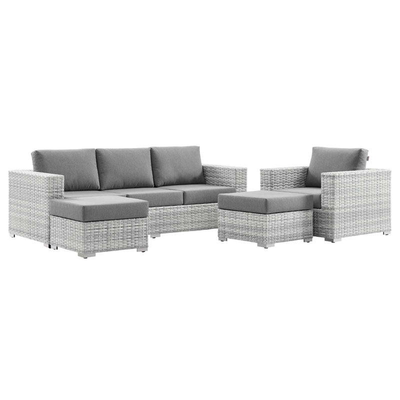 Convene 4-Piece Outdoor Patio Set, Gray