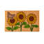 Tapis de tournesol avec papillon en relief