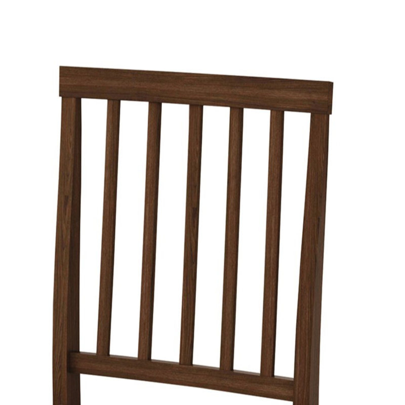 Wooden Dining Chair With Warm Grey Cover, Brown