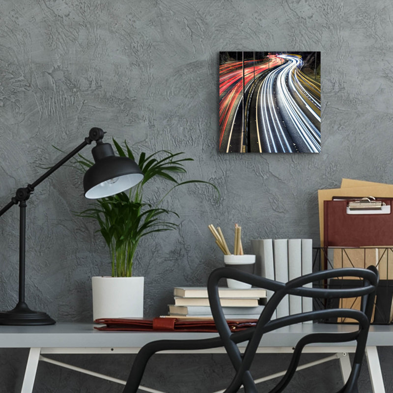 «Lines And Curves» par SD Smart, H 12 po x l 12 po