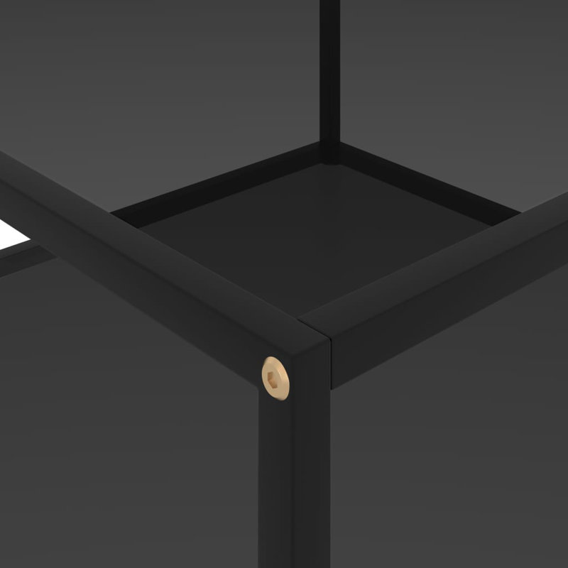 Table basse Frame, H 13,8 po x L 31,5 po x l 31,5 po, Noir, Noir