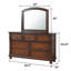 Ensemble de chambre à coucher 4 pièces Rosch-133058412-133058416