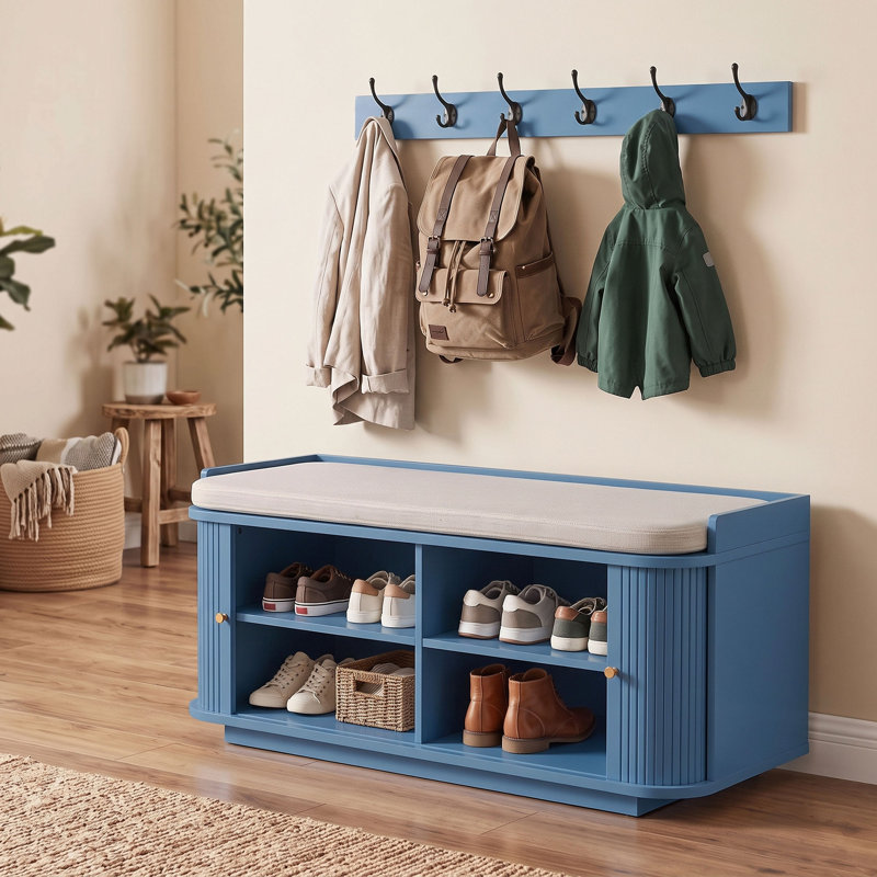 100 cm W Hall Tree, Blue