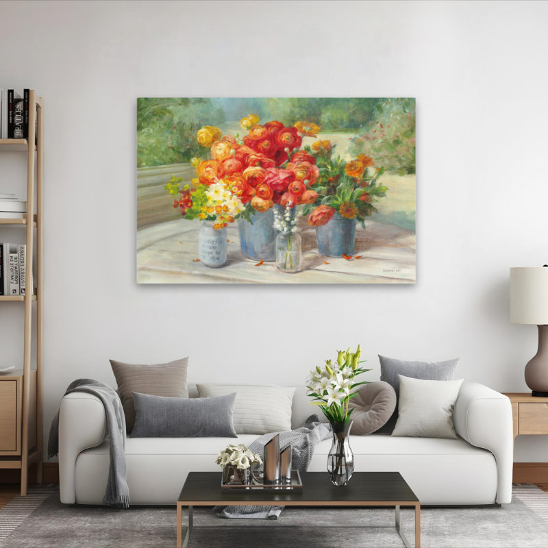 Art floral et fleurs du jardin, H 40 po x l 60 po