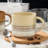 ALOFMO 4 Piece 12oz Stoneware Coffee Latte Mugs,Set of 4