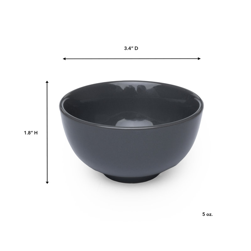 Bol en porcelaine Hearn, Gris