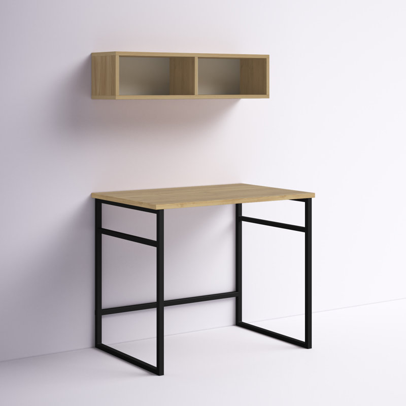 Bureau Amelea, Chêne oud / noir