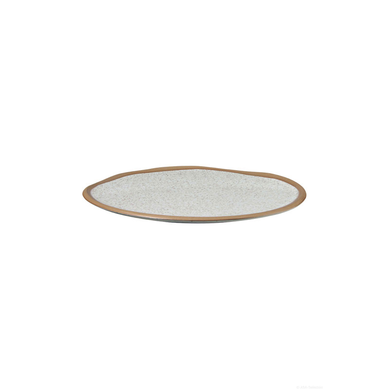 ASA Selection caja dinner plate, dinner plate, stoneware, gray, D 26cm
