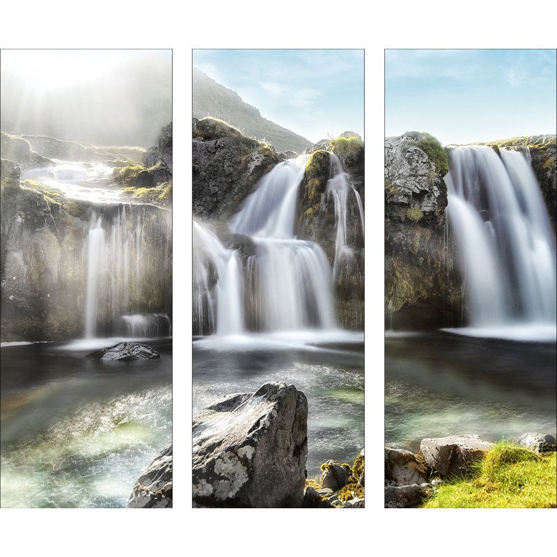 3 Piece No Frame Painting on Glass