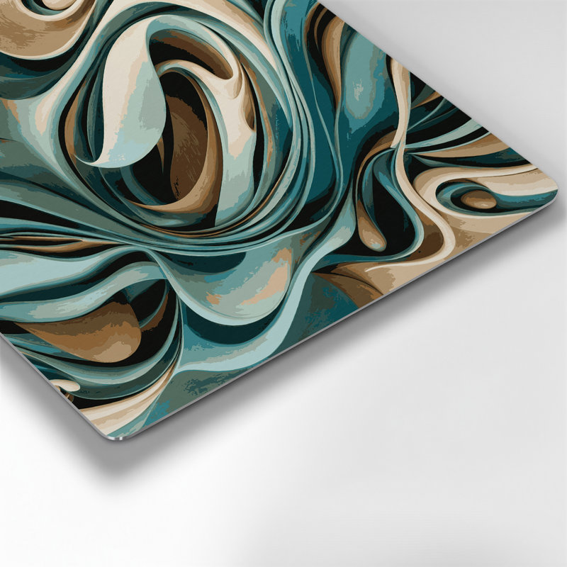 Biomorphic Abstraction 37, art mural gris en métal, H 12 po x l 12 po