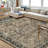 Oriental Machine Washable Rug for Living Room Bedroom Vintage Non-Slip Low Pile Rubber Backing Area Rug for Playroom Office Kitchen Dining Room Dorm and Bedside Decor-750503639