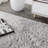 Aydin Solid Plush Shag Gray Rug-1971614110