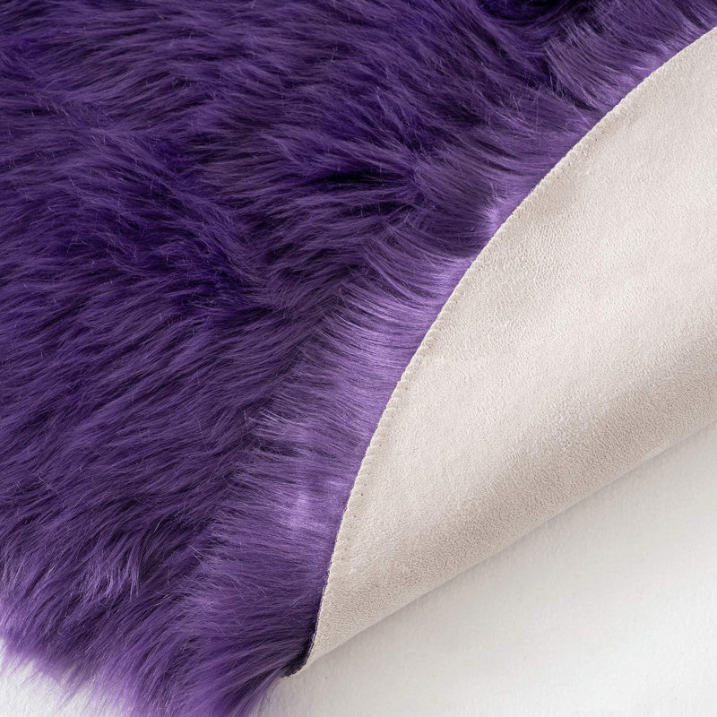 Madelayne Faux Fur Indoor Rug, 2' x 6'