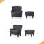 CHAISE CLUB + OTTOMAN