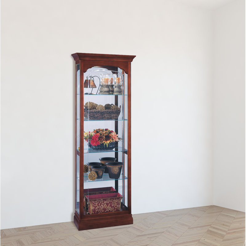 Brickey Lighted Curio Cabinet