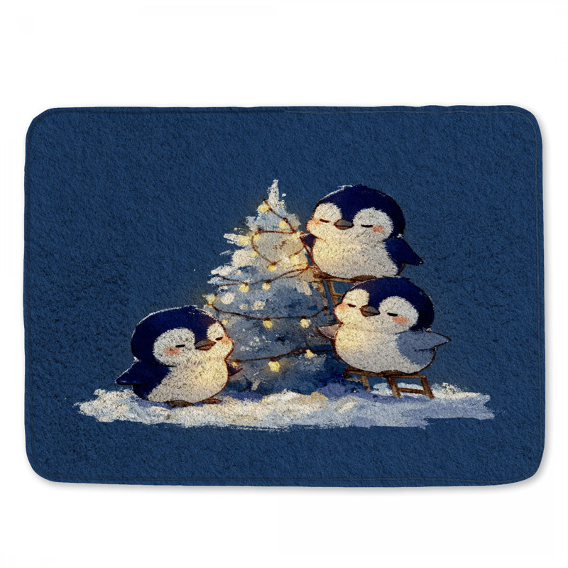 Tapis pour salle de bain Penguins, L 24 po x L 17 po