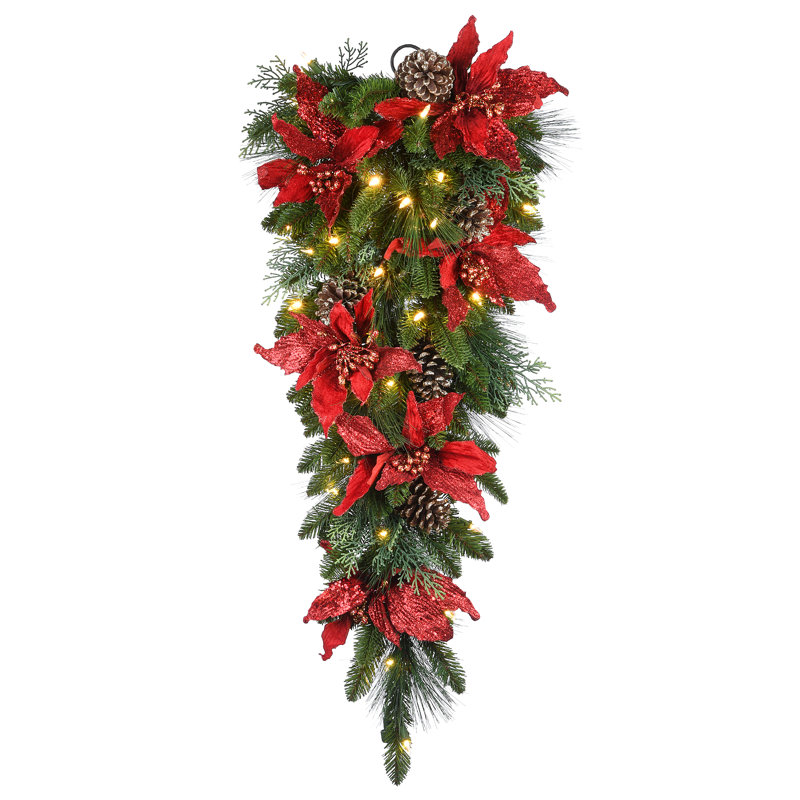 Goutte décorative 36 "avec lumières DEL fonctionnant à pile 36"