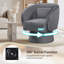 Fauteuil d'appoint pivotant avec dossier incurvé et coussin lombaire amovible à 360 degrés-1950287050-1950287092