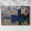 Maisons du Parlement, coucher de soleil (détail), 1900 sur toile-92494835-92494838