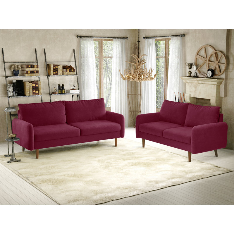 Merricks 2 - Piece Velvet Living Room Set
