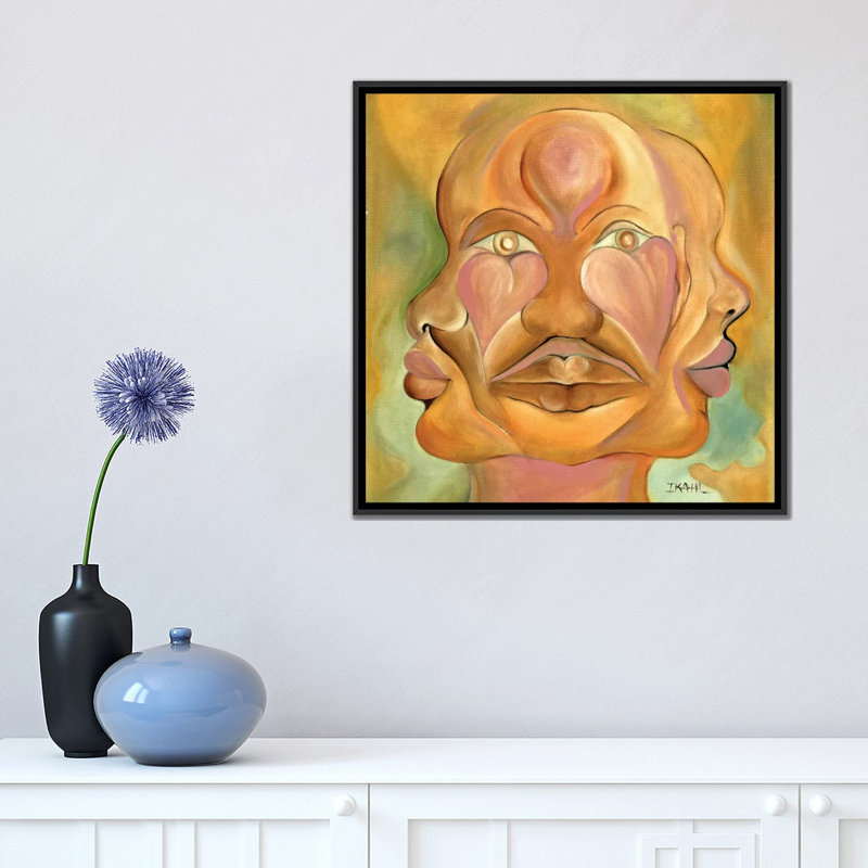 «Face of Copulation», reproduction sur toile, H 18 po x l 18 po x P 1,5 po, Toile encadrée noire, Pas de tapis