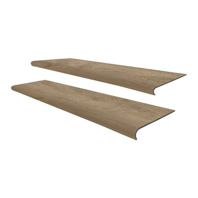 48 In.x 12 In.x 5 Mm Luxury Vinyl Spc Stair Tread Molding Set Of 2