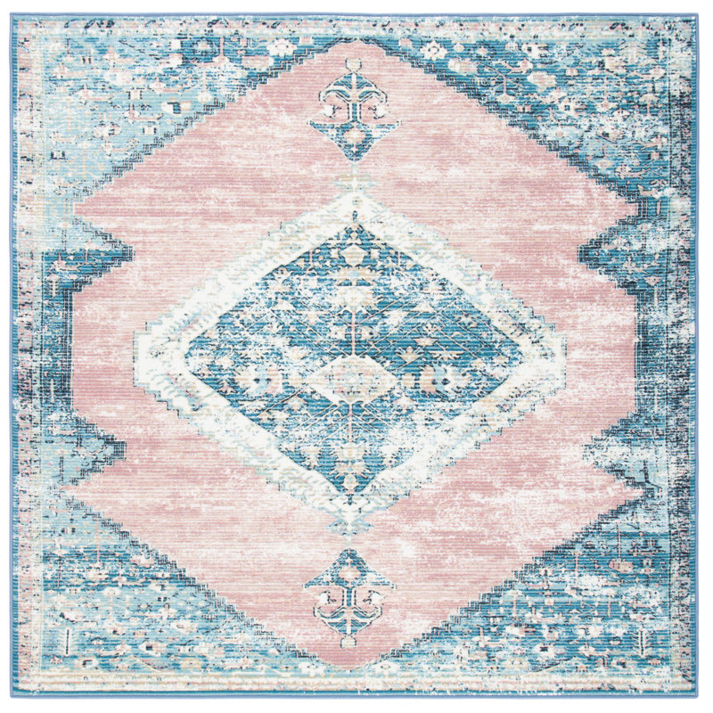Journey Performance Machine Washable Oriental Rug, Square 6'7"