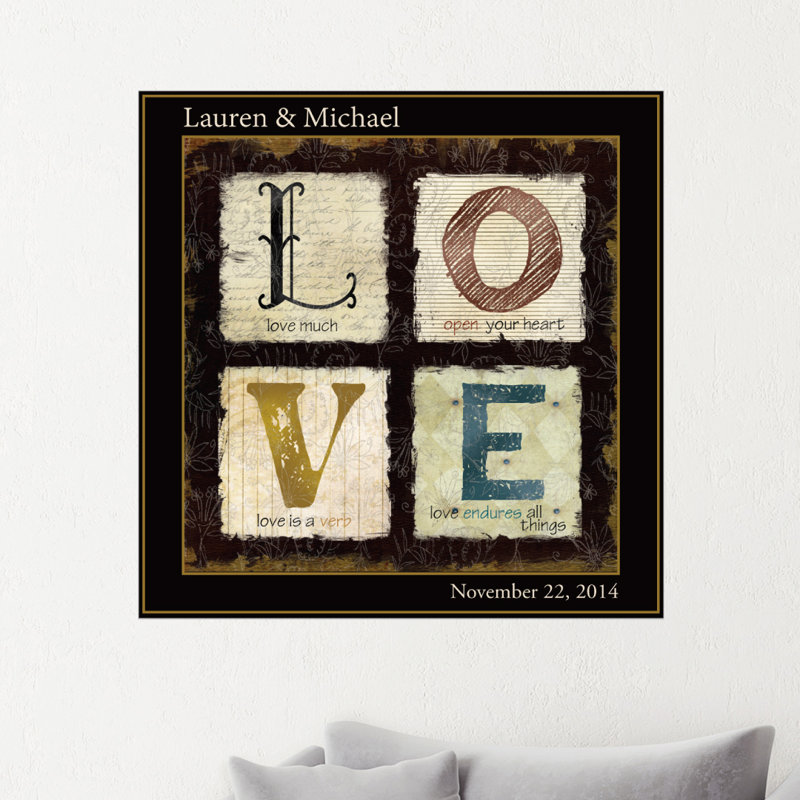 Text & Numbers Wall Decal, 24" H x 24" W, Yes
