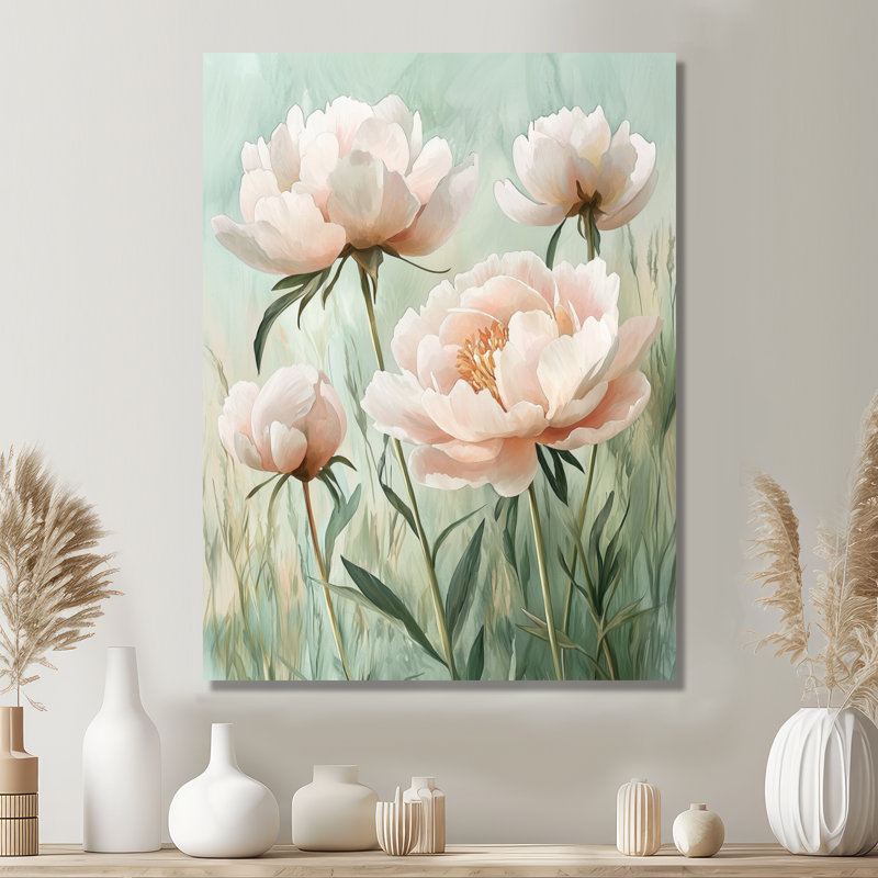 Henriques - Décoration murale florale, Toile tendue, Ne s’applique pas, H 32 po x l 24 po
