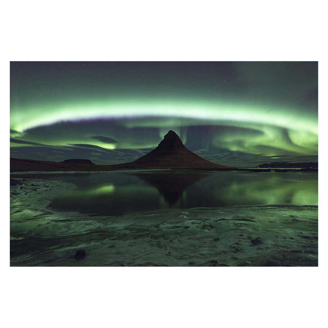 Strukturierte Tapete Aurora in Iceland 3,2 m x 480 cm