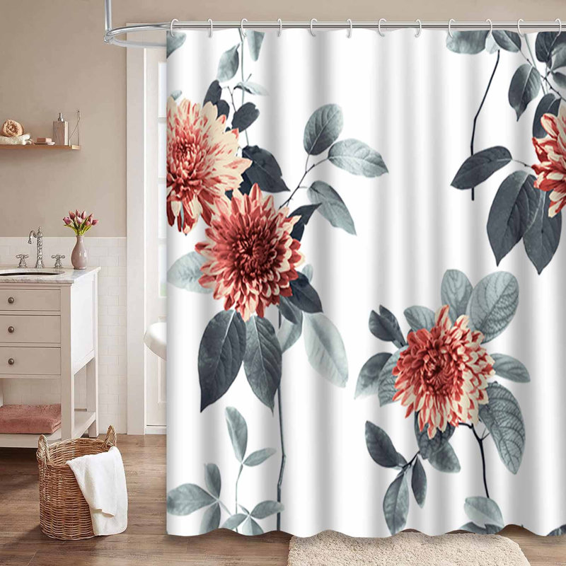 Rideau de douche Bouquets, L 72 po x l 78 po