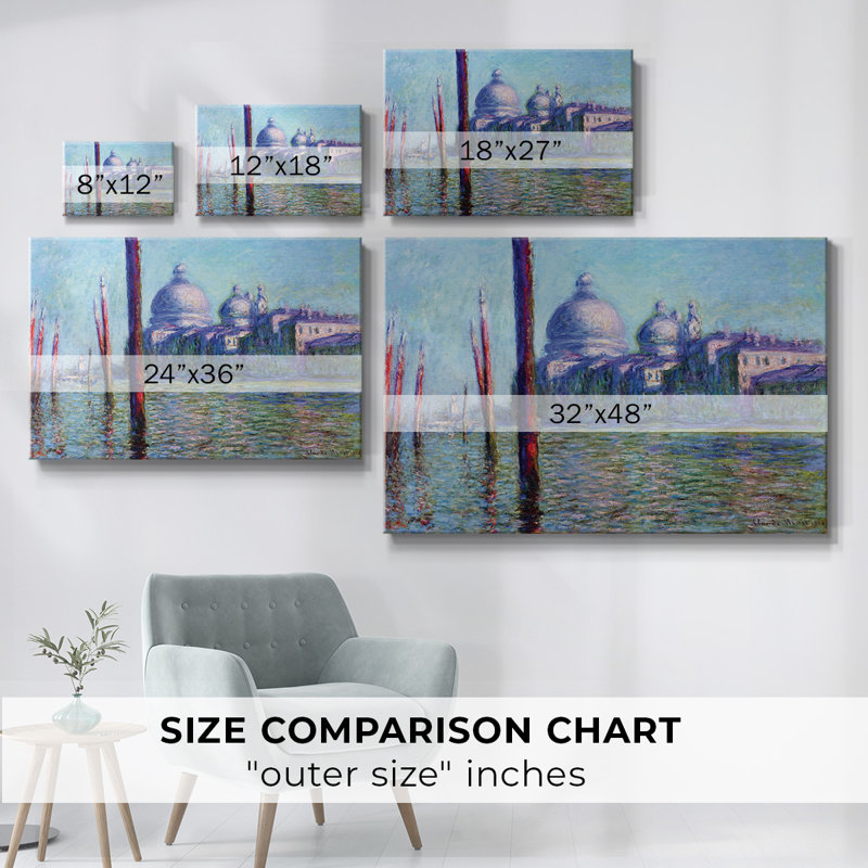 The Grand Canal in Venice, 1908  03-Gallery Wrapped Canvas, 12" H x 18" W