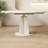 6 - Person White Round Solid Wood Sintered Stone tabletop Dining Table Set