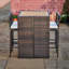 Teamson Home Bar Set with Wood Frame