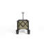 Chariot allongé pliable avec une capacité de poids de 220 lb, chariot de jardin pliant robuste de 300 litres avec de grandes roues tout-terrain et des porte-boissons.-114400060