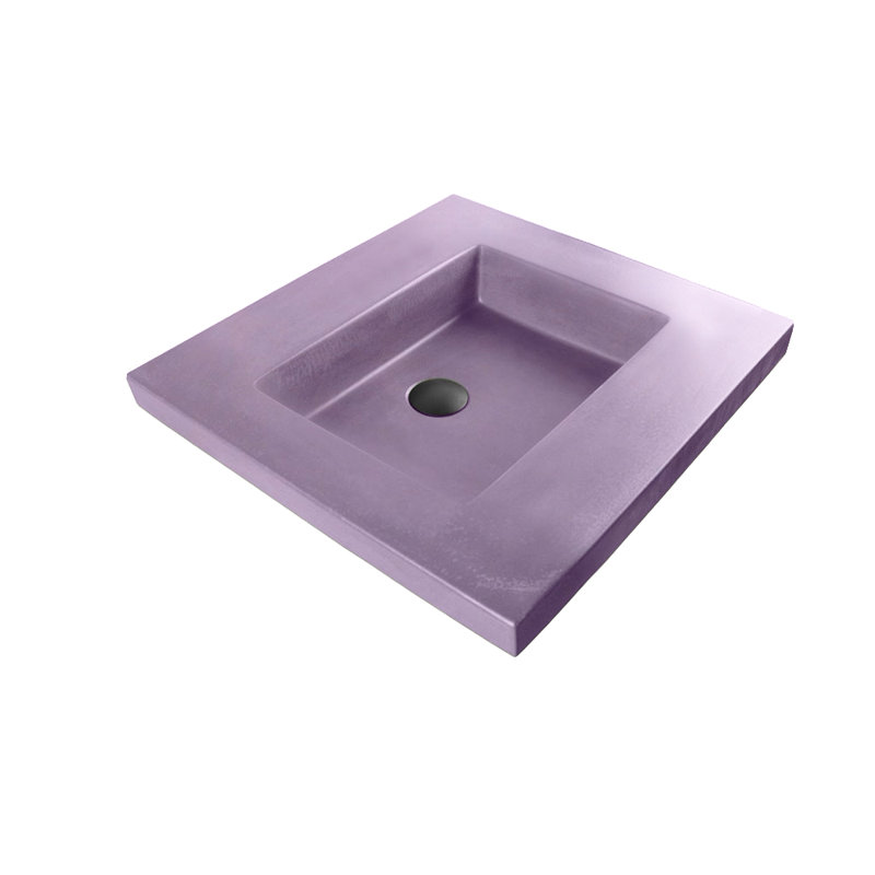 Newterra 24'' L Bathroom Sink, Wall Mounted, Lilac