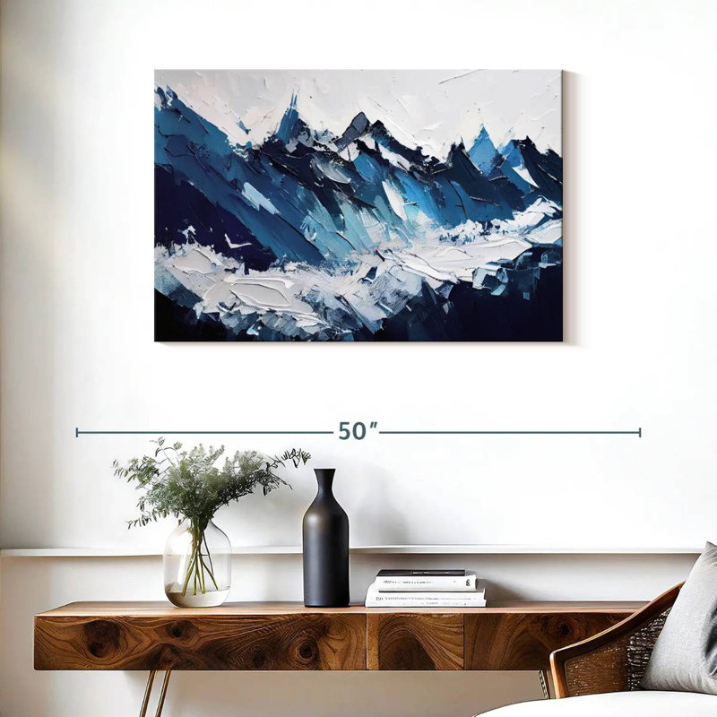 Avery Abstract Blue Mountains, 24" H x 36" W
