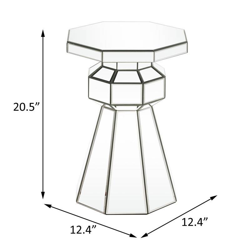 Pedestal Stand, Mirrored