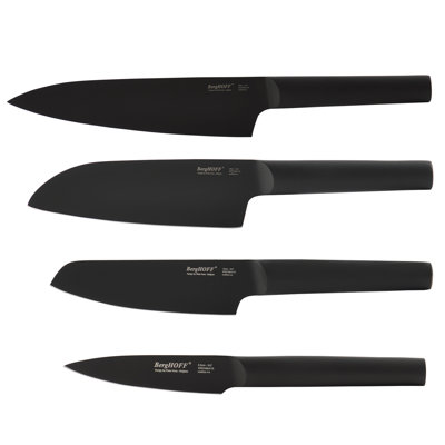 Ron 4Pc Knife Set Black, 4 Knives