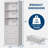 71" High Bookshelf with 3 Drawers and Open Shelves, Modern Fluted Waved Bookcase for Living Room or Home Office-1794186828