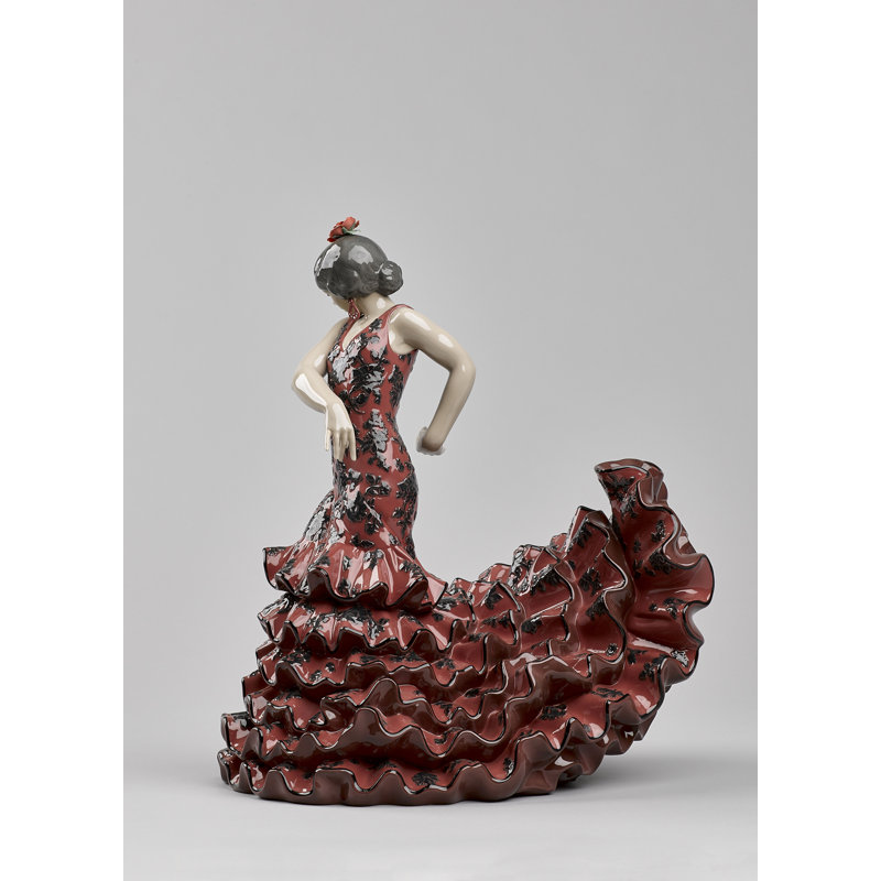 Flamenco Flair Woman Figurine, Red