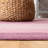Cruz Hand Loomed Wool/Cotton Striped Rug in Purple/Plum/Lilac/Rose Beige-1055070273